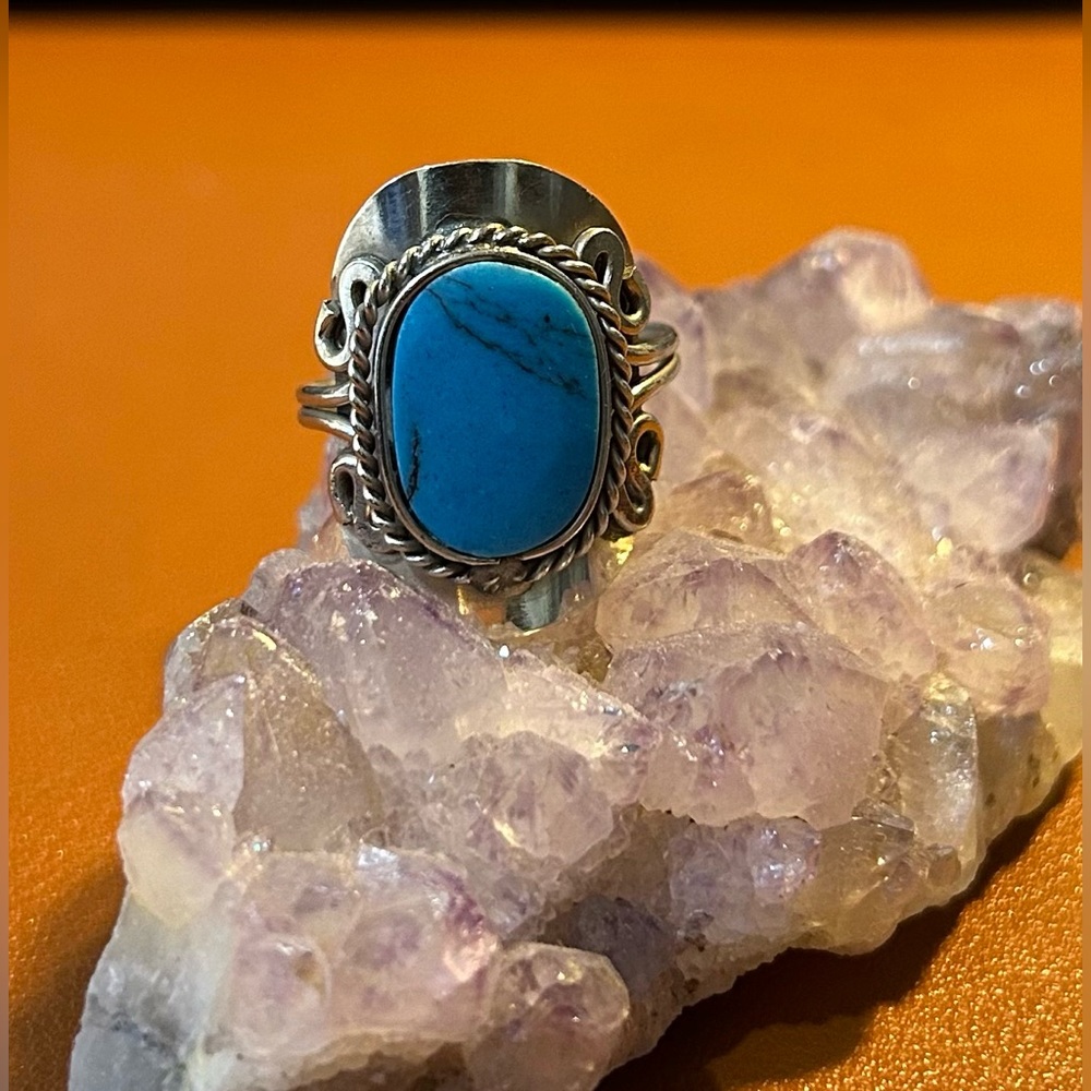 Costume turquoise ring adjustable